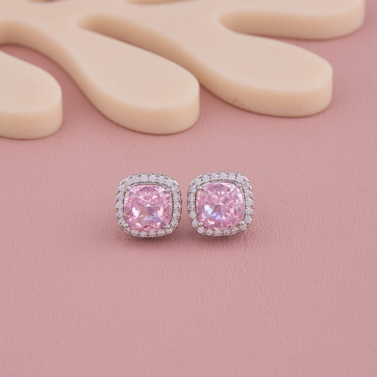 Sparkling Pink Studs Classy & Cute