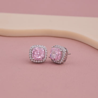 Sparkling Pink Studs Classy & Cute