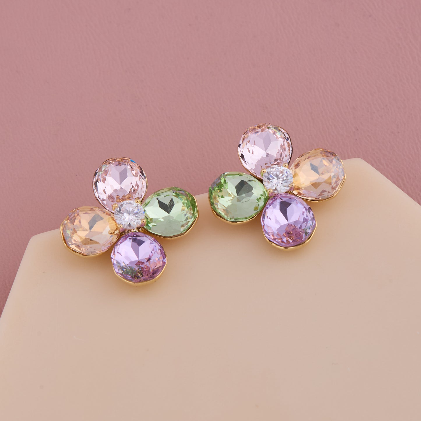 Pastel Blossom Stud Earrings