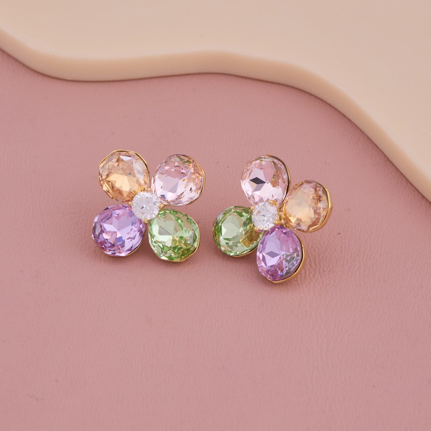 Pastel Blossom Stud Earrings