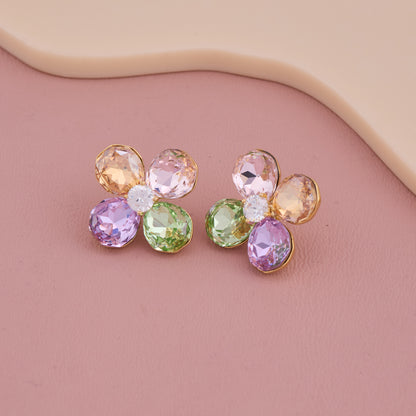 Pastel Blossom Stud Earrings