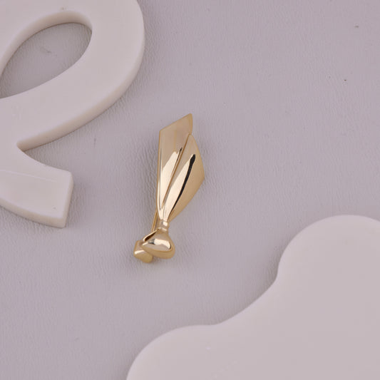 Minimalist Gold Statement Brooch