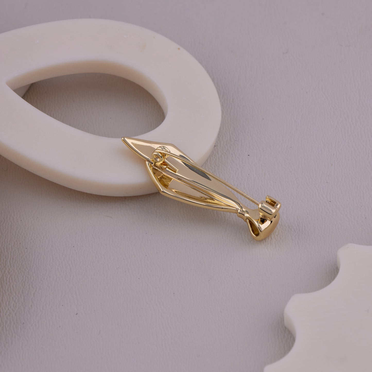 Minimalist Gold Statement Brooch