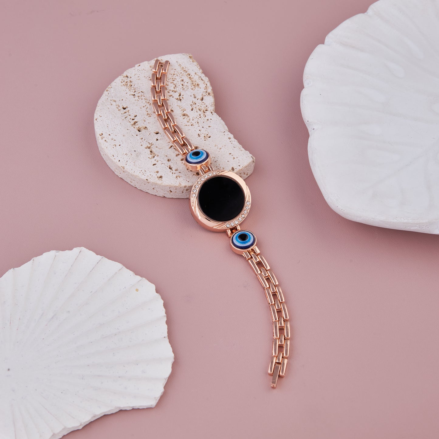 Evil Eye Rose Gold Elegant Rose Gold Digital Watch