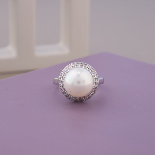 Halo Pearl Ring