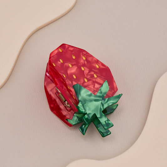 Strawberry Design Hair Claw Clip