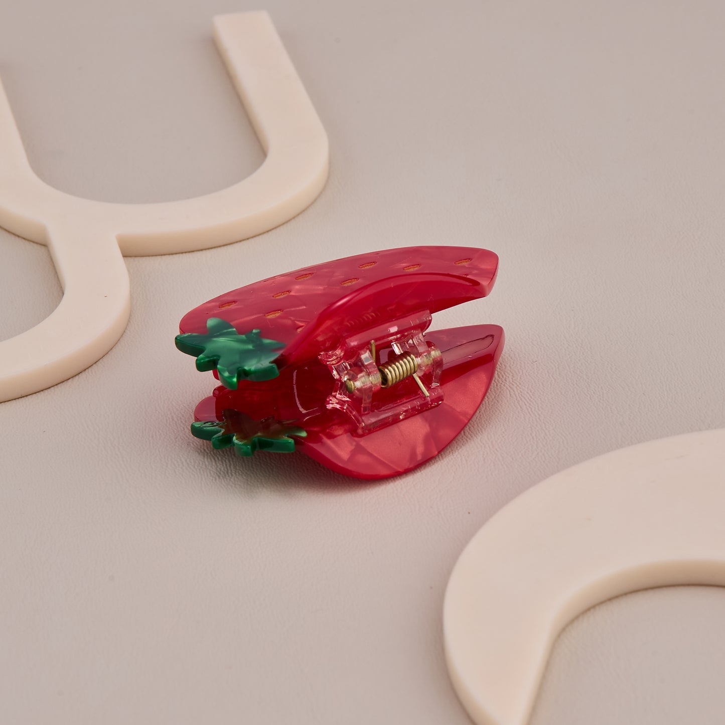 Mini Strawberry Hair Claw Clip