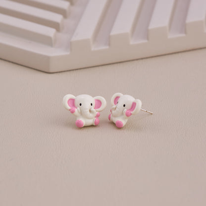 Cute Elephant Stud Earrings