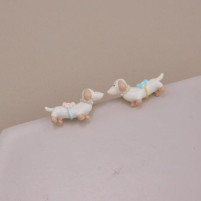 Dachshund Dog Stud Earrings