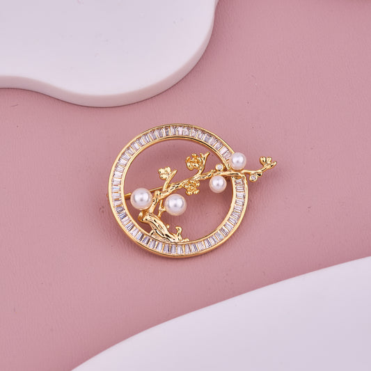 Pearl Branch Brooch
