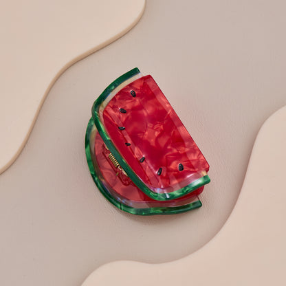 Watermelon Slice Hair Claw Clip