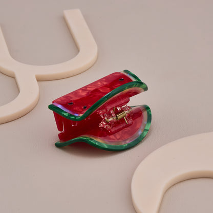 Watermelon Slice Hair Claw Clip