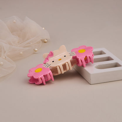 Hello Kitty Flower Hair Claw Clip