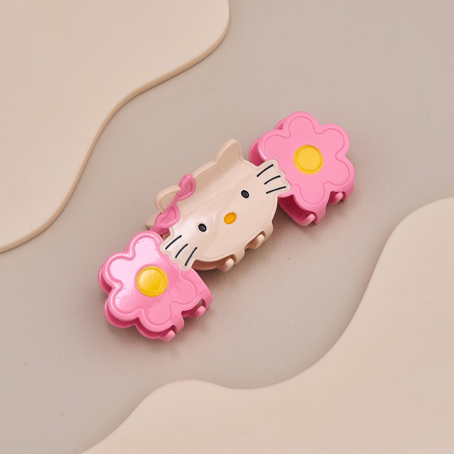 Hello Kitty Flower Hair Claw Clip