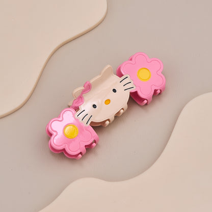 Hello Kitty Flower Hair Claw Clip