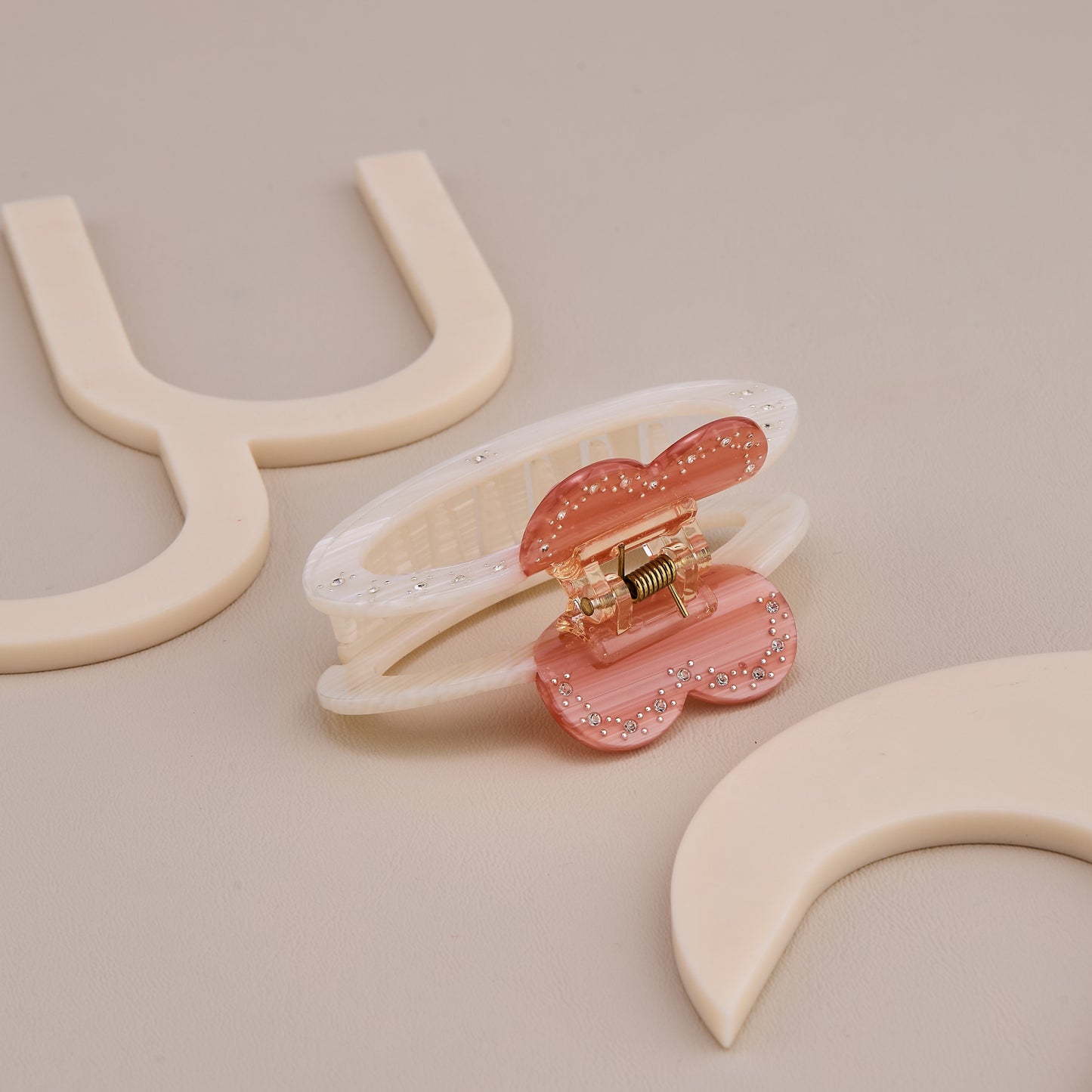 Heart Design Hair Claw Clip