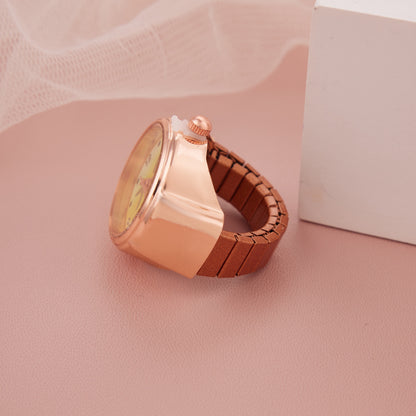 Rose Gold Emoji Dial Ring Watch for Girls & Women – GC Premium Jewellery