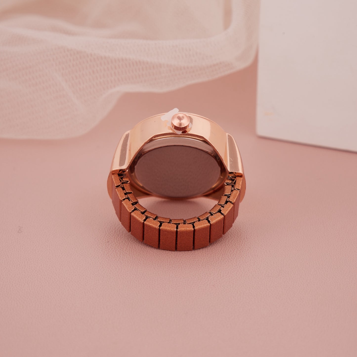 Buy Rose Gold Ring Watch with Cute Cat Dial Design – Chic and Playful Accessory