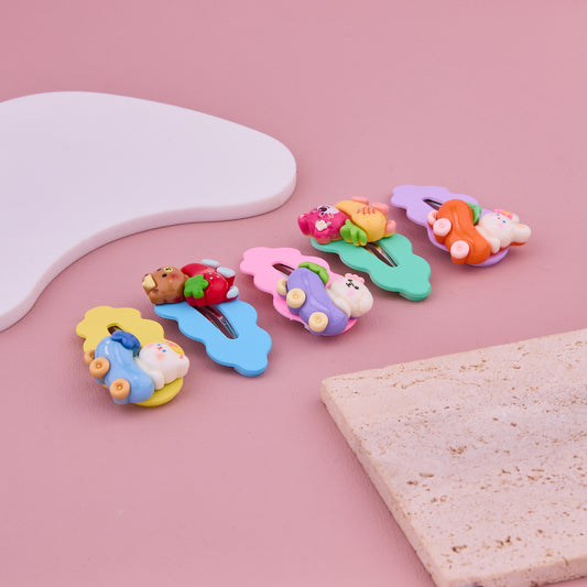 Cartoon Car Hair Clips