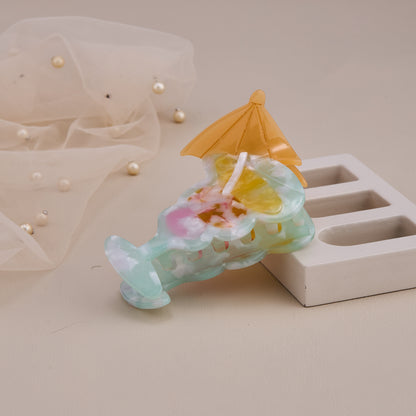 Tropical Drink Hair Claw Clip
