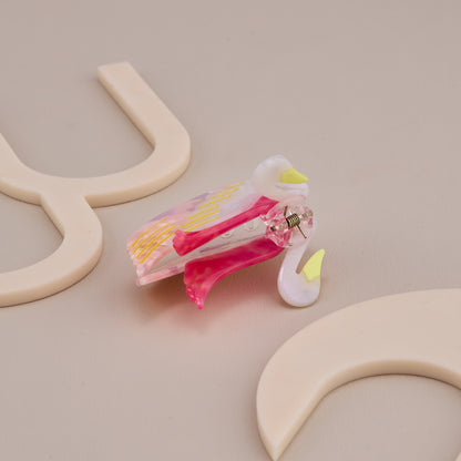 Swan Design Hair Claw Clip