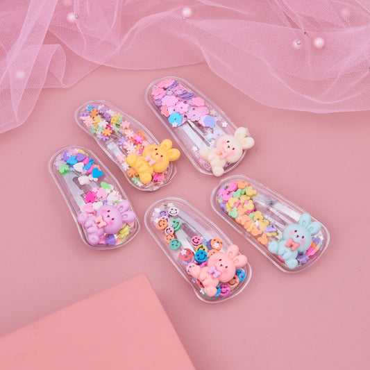 Cute Bear Glitter Clips