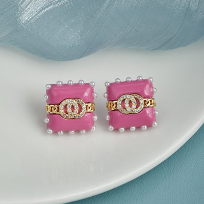 Artistic Soft-Colored Earrings with Fashion & Food-Inspired Display