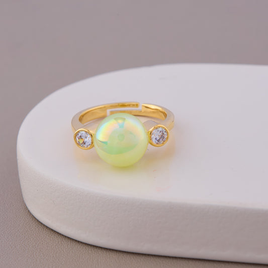 Glow Pearl Gold Ring