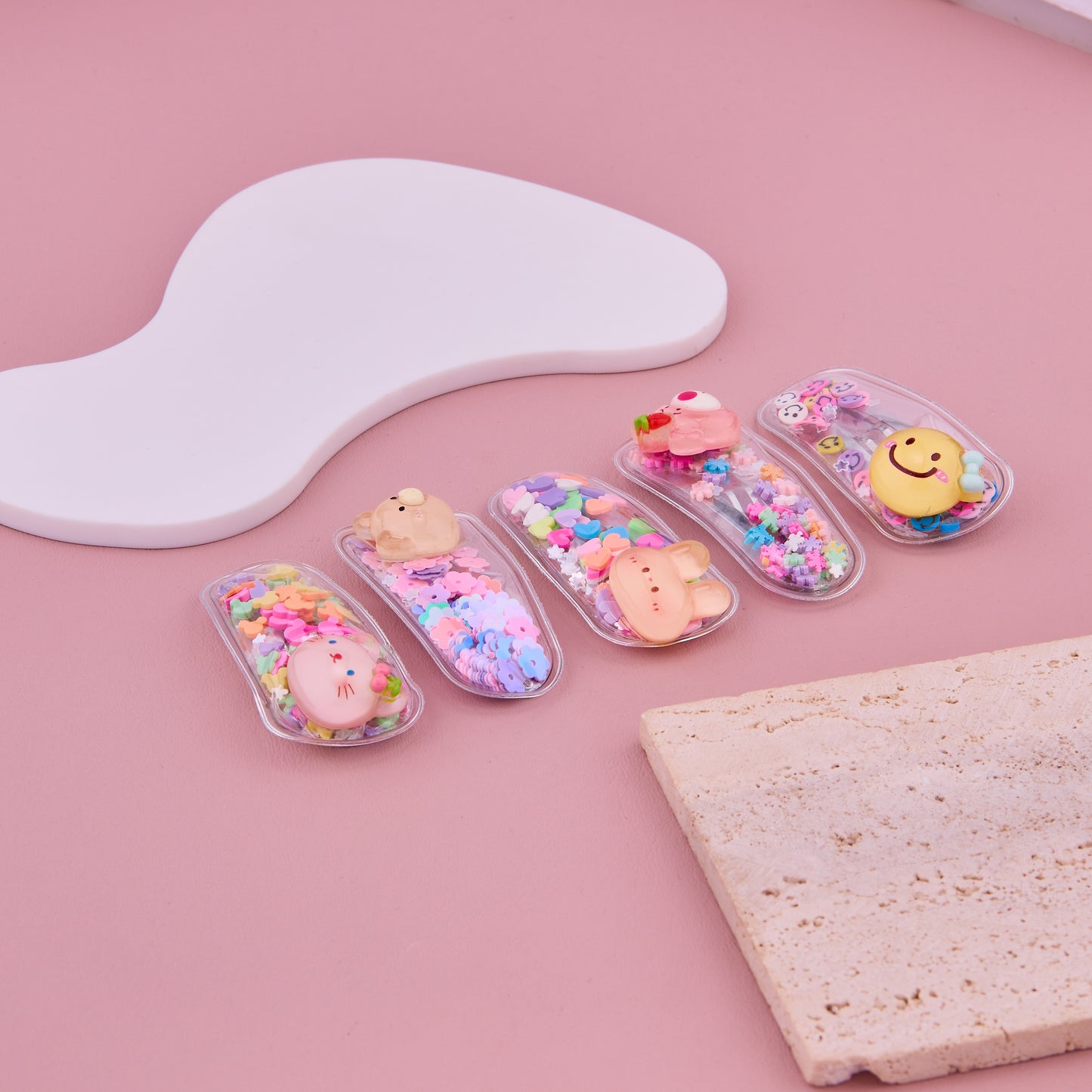 Sweet Animal Glitter Clips
