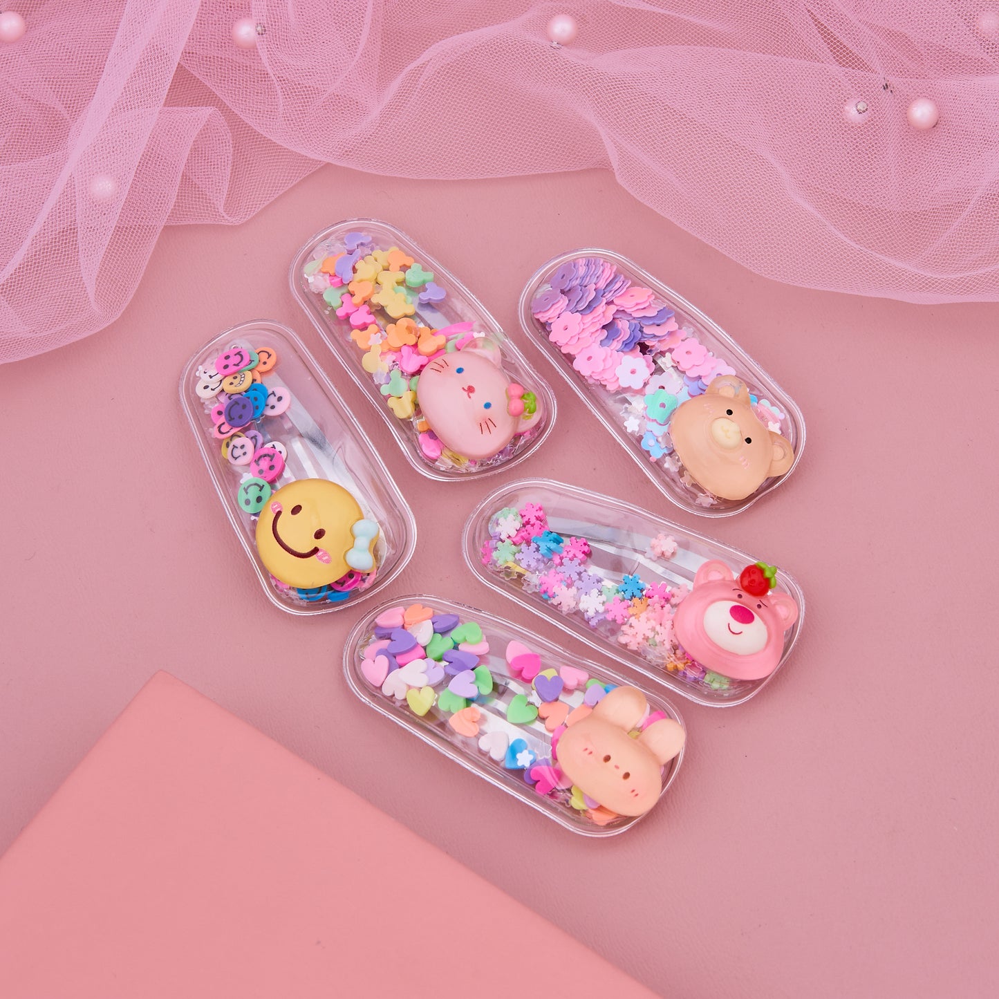 Sweet Animal Glitter Clips