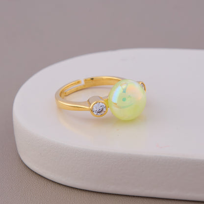 Glow Pearl Gold Ring