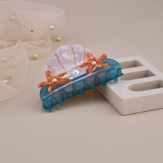 Seashell & Starfish Hair Claw Clip