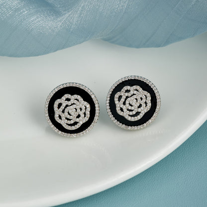 Circular Earrings with Elegant Simplicity