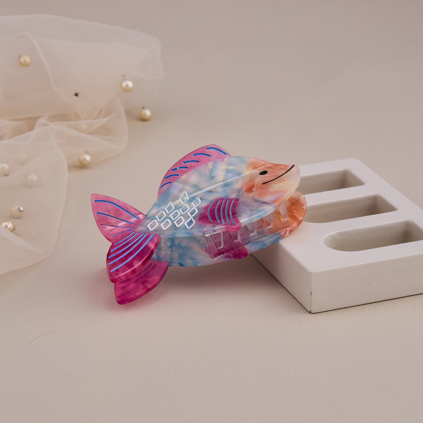 Colorful Fish Design Hair Claw Clip