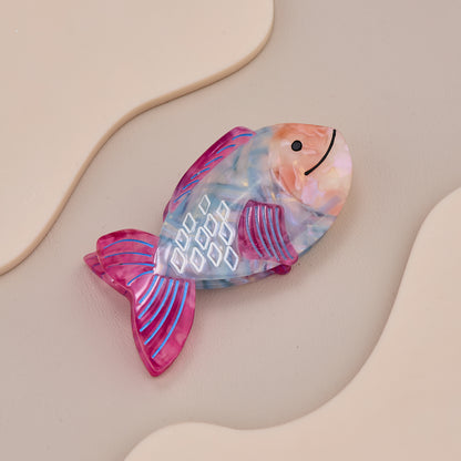Colorful Fish Design Hair Claw Clip
