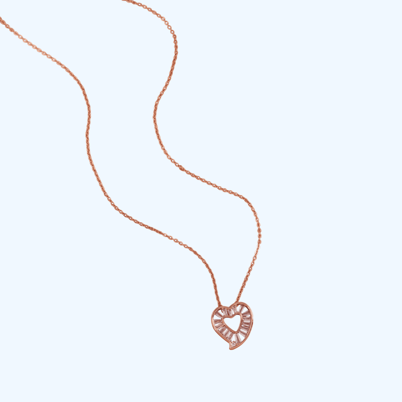 Timeless Heart & Floral Pendant Necklace