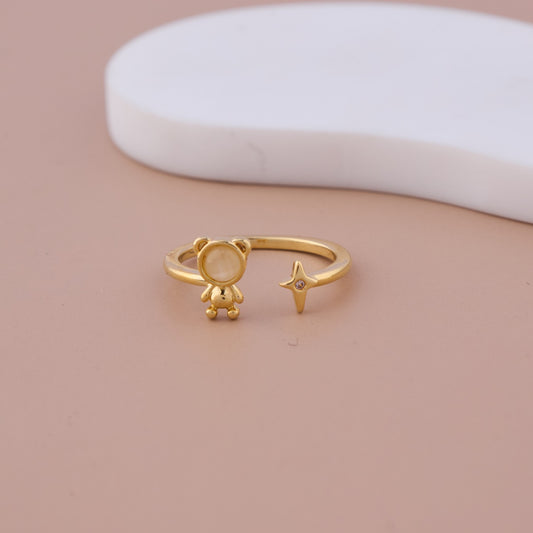 Teddy Bear Charm Ring