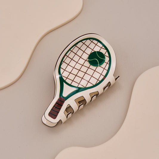 Tennis Racket Designer Hair Claw Clip