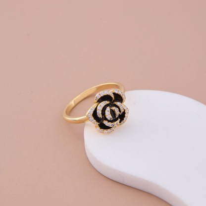 Crystal Rose Bloom Ring