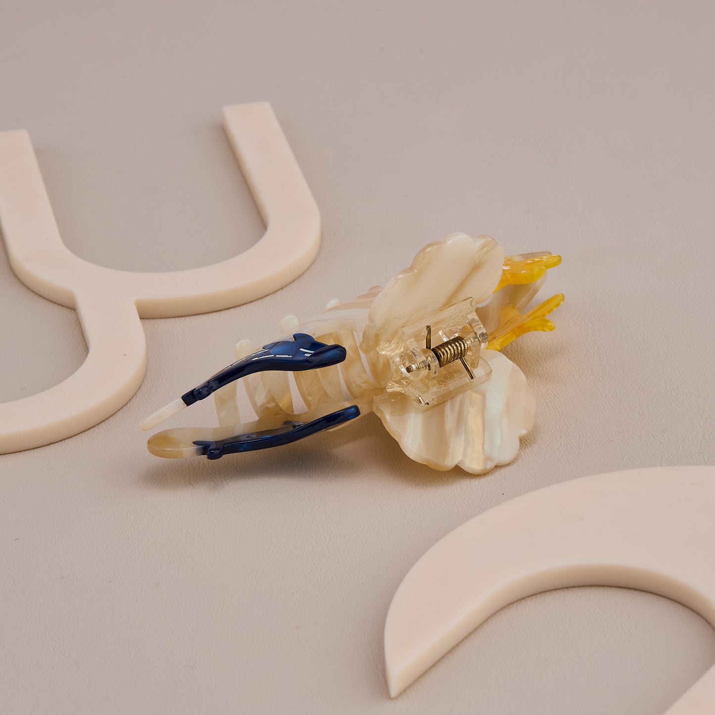 Ocean Theme Dolphin & Starfish Hair Claw Clip