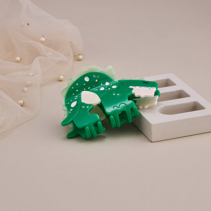 Cute Green Crocodile Hair Claw Clip