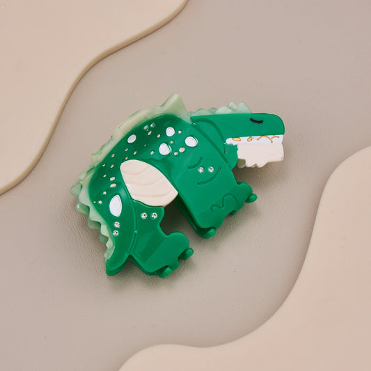 Cute Green Crocodile Hair Claw Clip