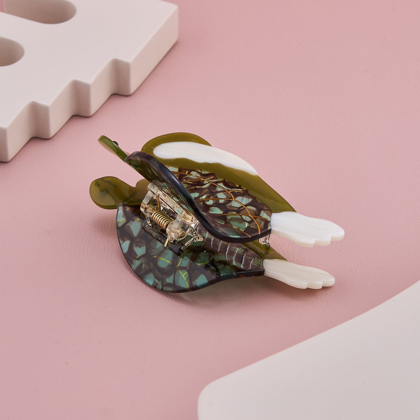 Sea Turtle Design Acrylic Hair Claw Clip