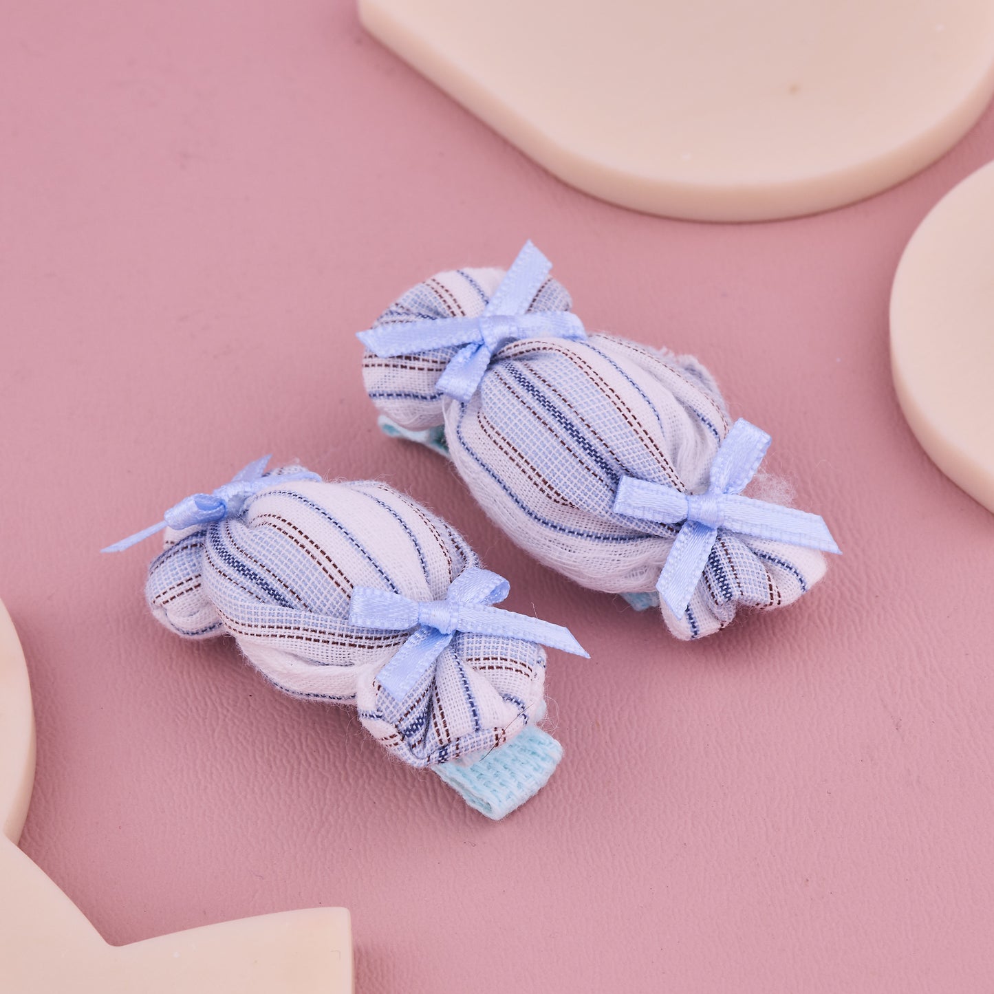 Handmade Candy Stripe Hair Pin