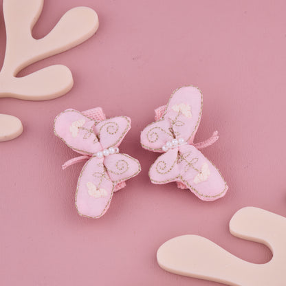 Pink Butterfly Hair Pin