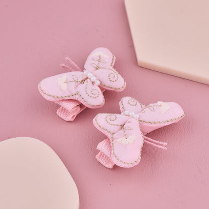 Pink Butterfly Hair Pin