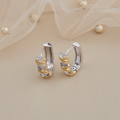 Golden Cross Hoops