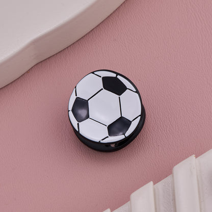 Soccer Ball Design Acrylic Hair Claw Clip