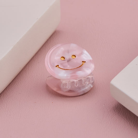 Smiley Face Acrylic Hair Claw Clip