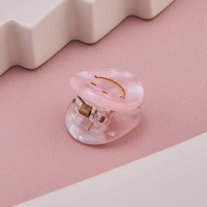 Smiley Face Acrylic Hair Claw Clip